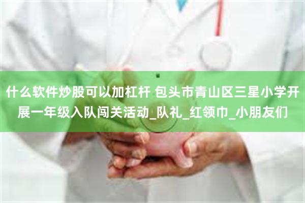什么软件炒股可以加杠杆 包头市青山区三星小学开展一年级入队闯关活动_队礼_红领巾_小朋友们