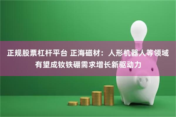 正规股票杠杆平台 正海磁材：人形机器人等领域有望成钕铁硼需求增长新驱动力