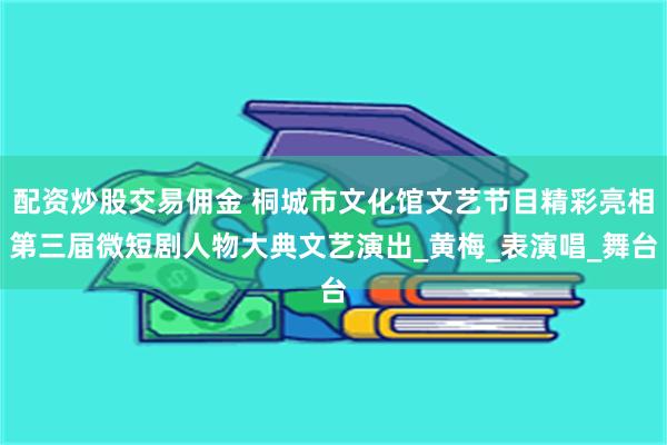 配资炒股交易佣金 桐城市文化馆文艺节目精彩亮相第三届微短剧人物大典文艺演出_黄梅_表演唱_舞台